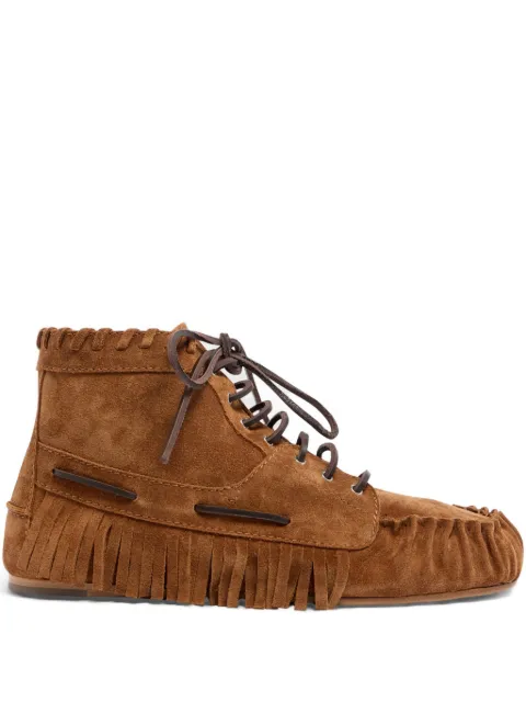 DSQUARED2 Braids & Beads lace-up ankle boots Brown ABM017201503520