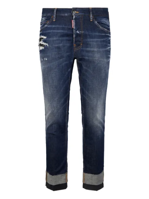 DSQUARED2 dark wash Teddy jeans Blue S71LB1716D30010