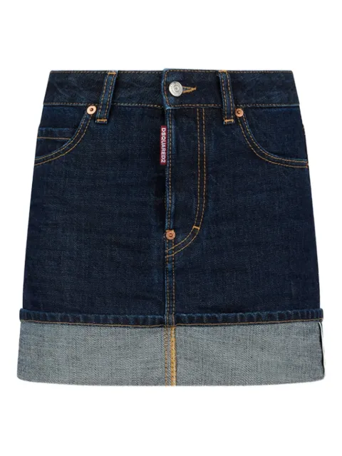 DSQUARED2 Cimosa authentic japanese denim skirt Blue S75MA1024S30833