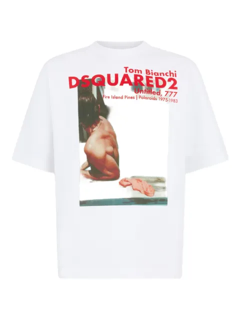 DSQUARED2 X Tom Bianchi loose fit T-shirt White S74GD1551D20106