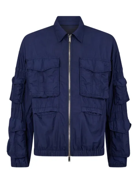 DSQUARED2 dyed nylon cargo kaban jacket Blue S74AM1651S60583