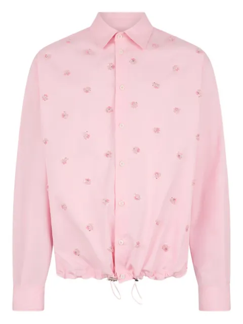 DSQUARED2 embroidered drawstring shirt Pink S74DM1031S36275