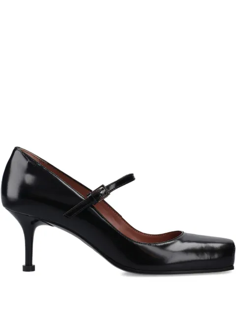 Premiata square toe strap pumps Black M7200MARILINNEROCARL