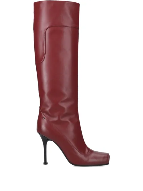 Premiata square toe heel boots Red M7230ANILWINEQUEEN