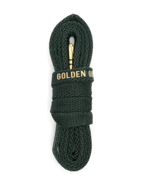 Golden Goose logo-print shoe laces Green GUF00234F006499