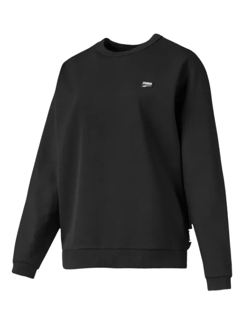 PUMA embossed-logo crew-neck sweatshirt Black 59569501