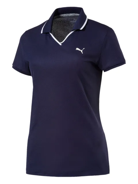 PUMA pique polo-collar top Blue 57464902
