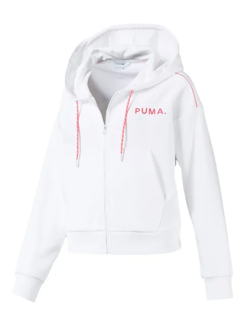 PUMA full-zip chase hoodie White 59574402