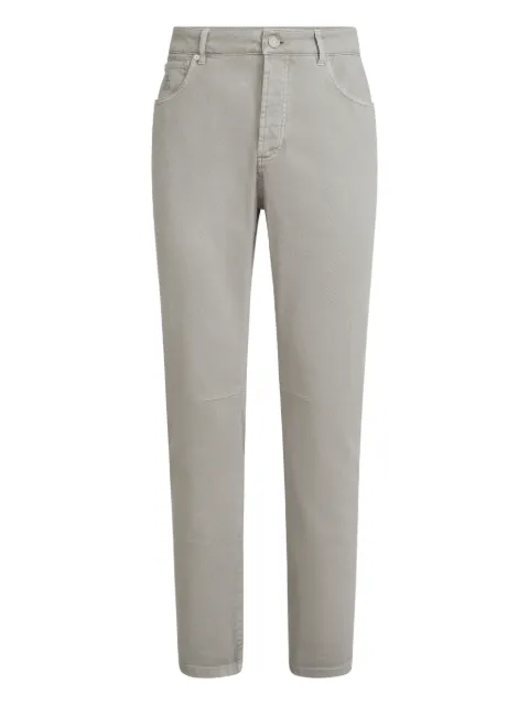 Brunello Cucinelli garment-dyed five-pocket trousers in comfort denim Grey M277PX1290C7500