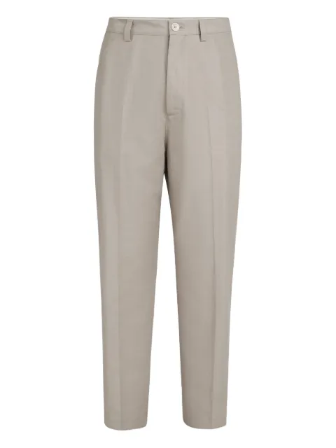 Brunello Cucinelli panama cotton linen trousers Neutrals MH262H0660C2444