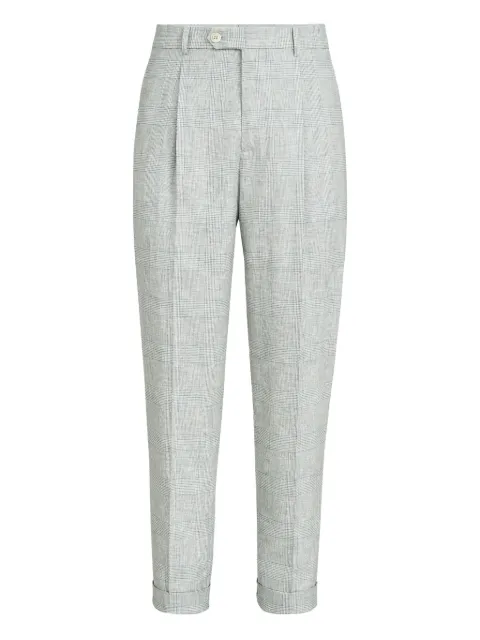Brunello Cucinelli check trousers Grey MZ415L00HC001