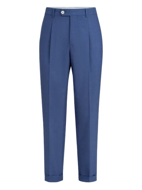 Brunello Cucinelli pleated trousers Blue M032PL00HC394
