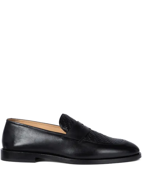 Brunello Cucinelli woven leather penny loafers Black MZURNTB745C101