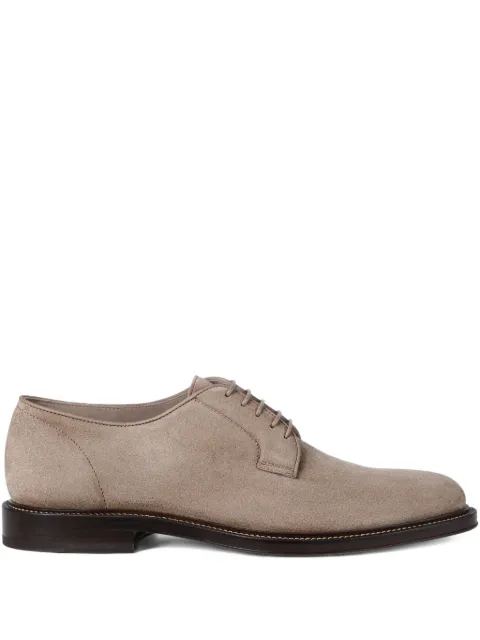 Brunello Cucinelli suede derby shoes Neutrals MZUPAIT654C4298