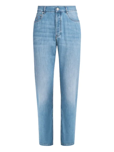 Brunello Cucinelli five-pocket button-fastening jeans Blue ME645O1090C1470