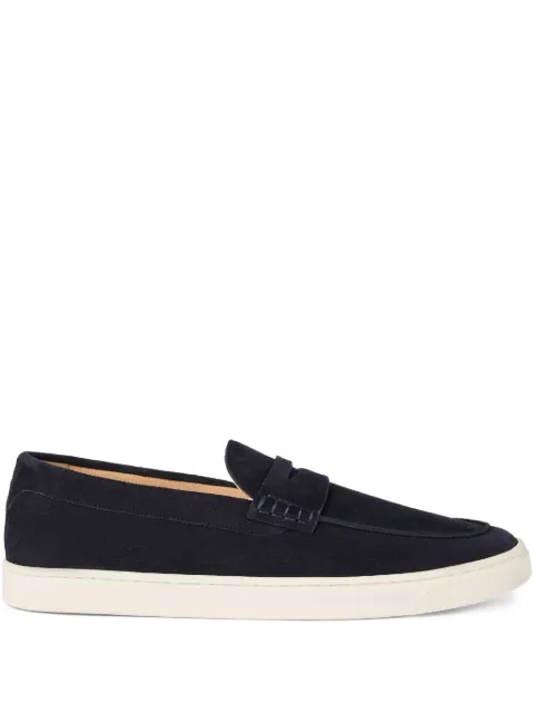 Brunello Cucinelli suede penny loafers Blue MZUSOLP312C8862