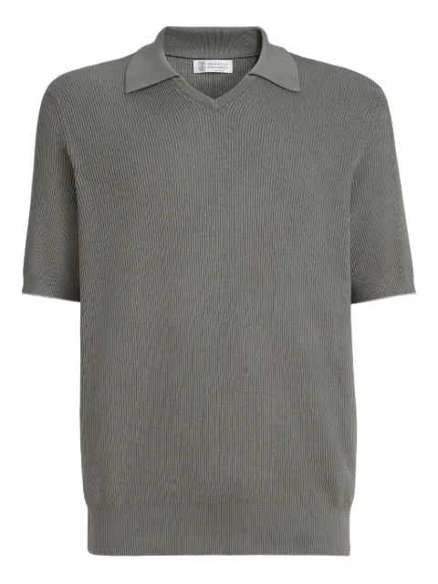 Brunello Cucinelli V-neck short-sleeve T-shirt Grey M29400015CXS05