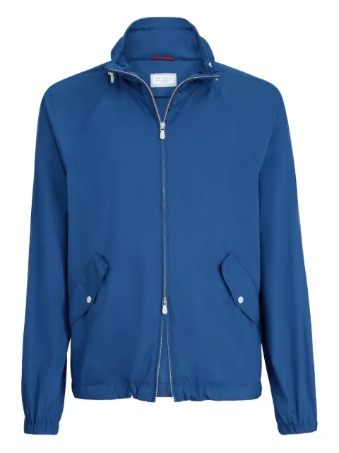 Brunello Cucinelli zip-fastening lightweight jacket Blue MV4086542C1354