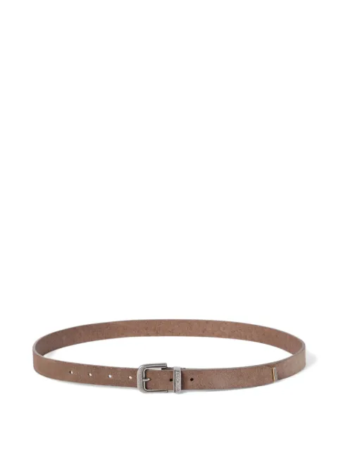 Brunello Cucinelli reversed leather belt Neutrals MAUGP259C4298