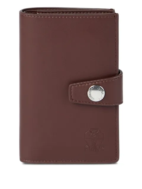 Brunello Cucinelli internal card slots leather wallet Brown MWZNBU439C8763