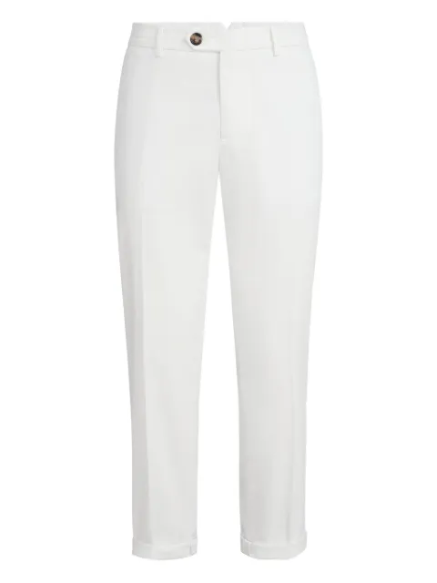 Brunello Cucinelli button-fastening belt-loops trousers White M289LI1770C2200