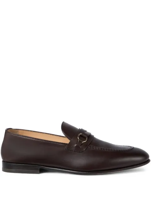Brunello Cucinelli metal-bit detail calfskin loafers Brown MZUDIPG746C2808