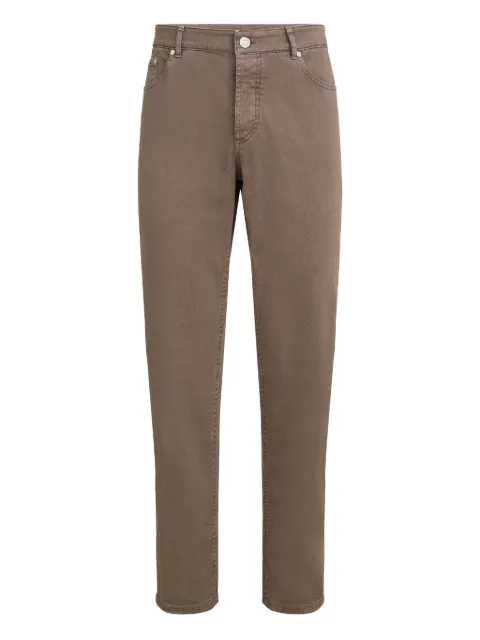 Brunello Cucinelli five-pocket button-fastening jeans Brown M277PD3210C7503
