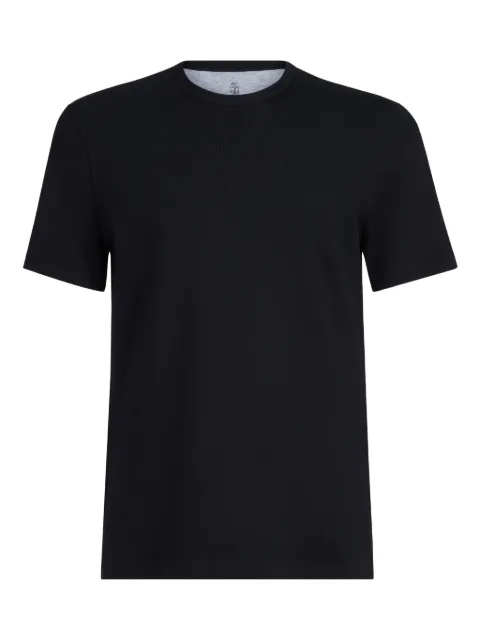 Brunello Cucinelli ribbed crew-neck T-shirt Black MR8301336C101