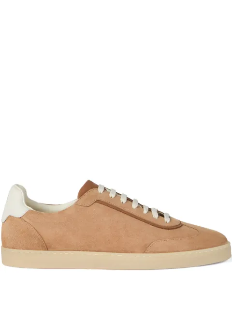 Brunello Cucinelli suede panelled sneakers Neutrals MZUMGLJ336CFJ44