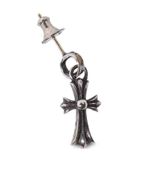 Chrome Hearts Baby Fat cross pendant earring Silver CHRM0458