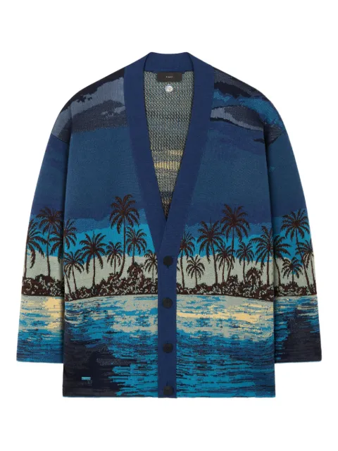 Alanui Lost in the Blue cardigan Blue LMHB027R26KNI0034645