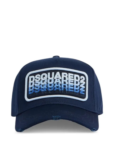 DSQUARED2 Dsquared2 logo patch baseball cap Blue BCM097705C00001