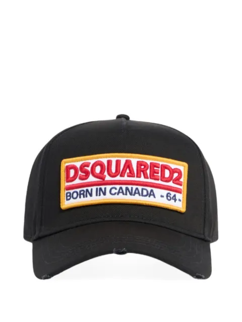 DSQUARED2 Dsquared2 logo patch baseball cap Black BCM098305C00001