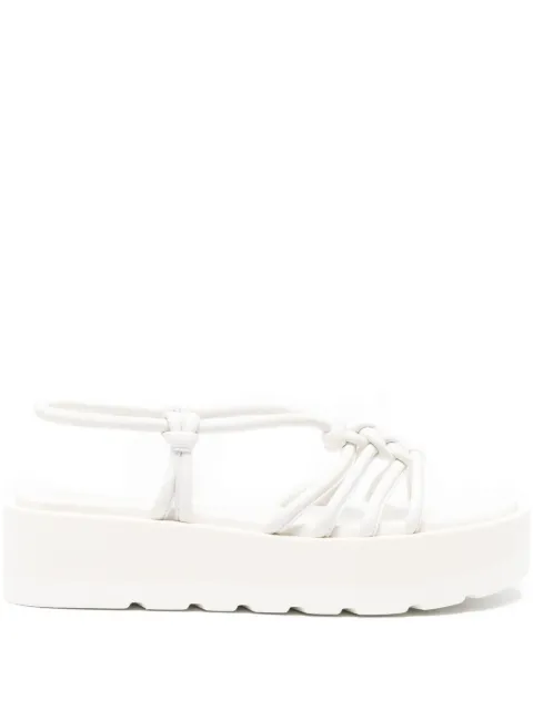 Gianvito Rossi 40mm knotted platform sandals White G3252205GOMNAP