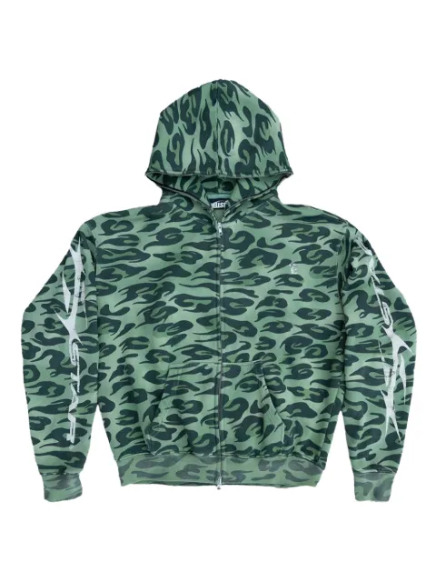 HELLSTAR zip-up hoodie Green HSR070