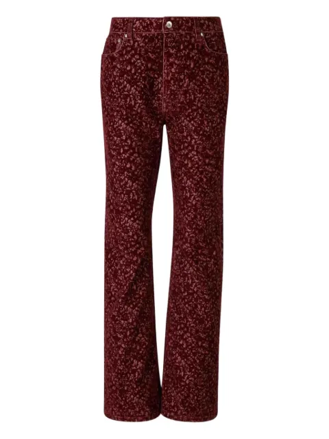 Rabanne laser print baggy trousers Red 25HCPA245CO0507