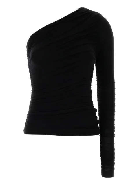 AGOLDE one-shoulder ruched top Black A74061618