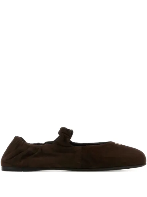 Miu Miu Ruches suede ballerinas Brown 5F340EFD005008