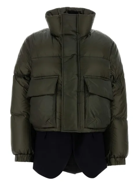 sacai nylon down jacket Green 2508242