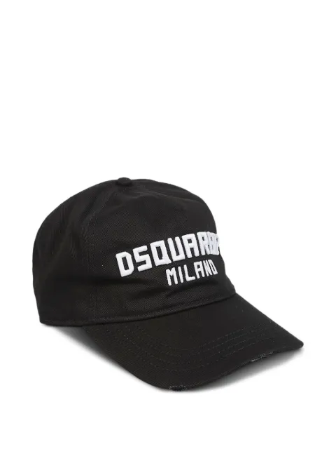 DSQUARED2 Milano patch baseball cap Black BCM093205C00001