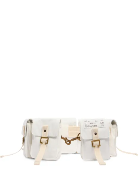 DSQUARED2 D2 cargo belt bags White BBM008161700001