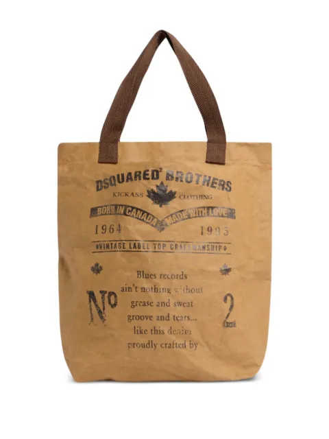 DSQUARED2 retro shopping bag Neutrals SPM010216808780