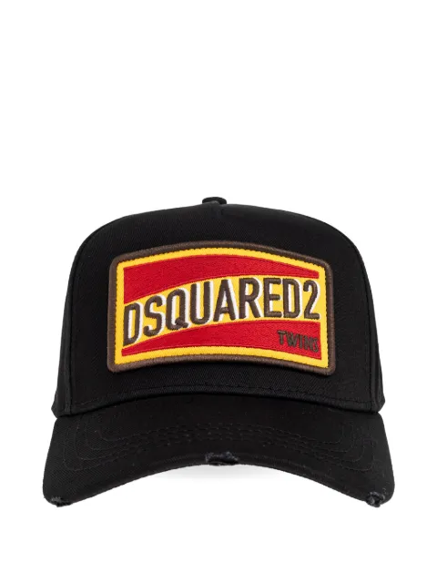 DSQUARED2 Dsquared2 logo patch baseball cap Black BCM041905C00001