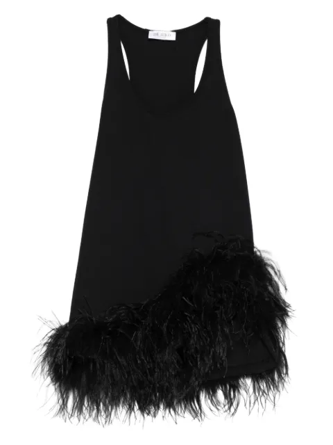 The Attico feather trim mini dress Black 260WCA00487JJJ073MU100