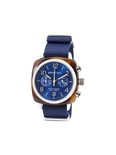 Briston Clubmaster Sport 40mm watch Blue 15140SAT9NNB