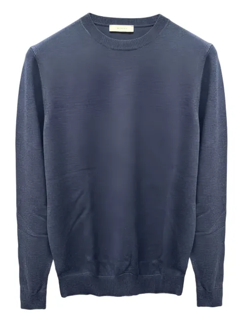 DIKTAT crew-neck sweater Blue 97001NAVY