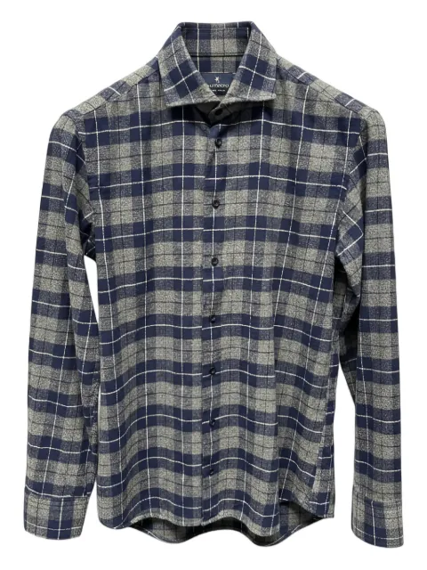 Bastoncino checked shirt Blue B4458NAVYGREY