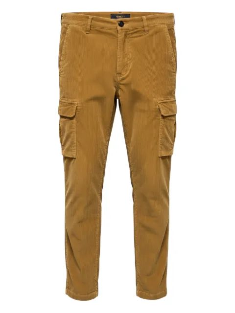 40 WEFT cargo-pockets straight-leg trousers Brown AIKO2405W1101KAKHIKAKI