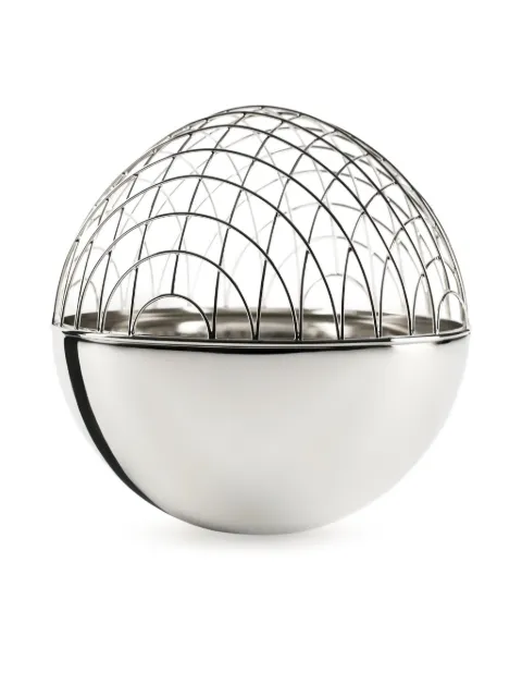 Editions Milano Magellano spherical vase (15cm) Silver MA1010