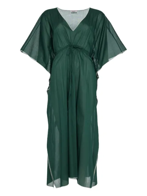 ERES Voilier v-neck drawstring dress Green 202427